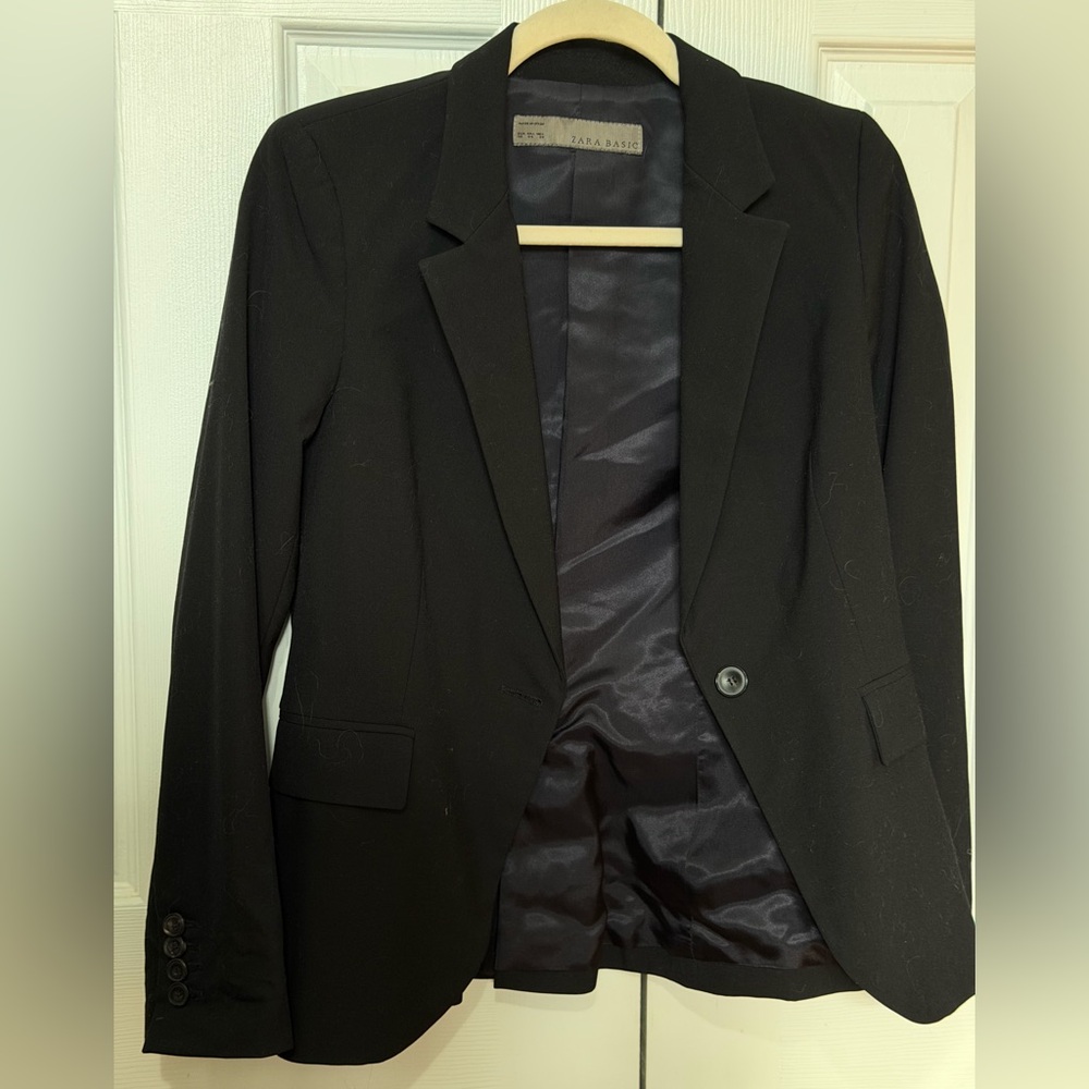 Zara Basic Black Blazer
